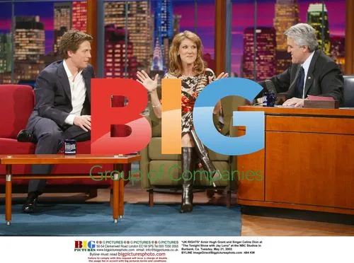 Hugh Grant and Celine Dion at "The Tonight Show"