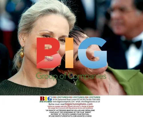 Actresses Marthe Keller and Geraldine Chaplin at Cannes Film Festival