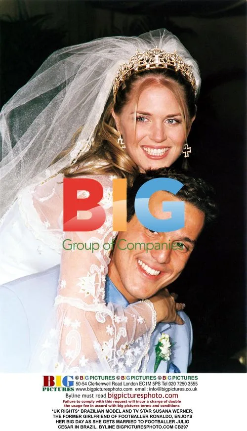 Susana Werner and Julio Cesar's wedding