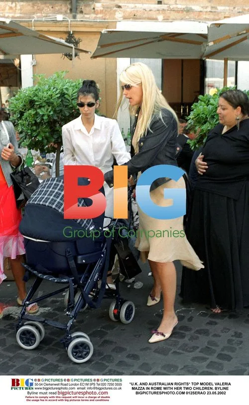 Valeria Mazza with Children in Rome