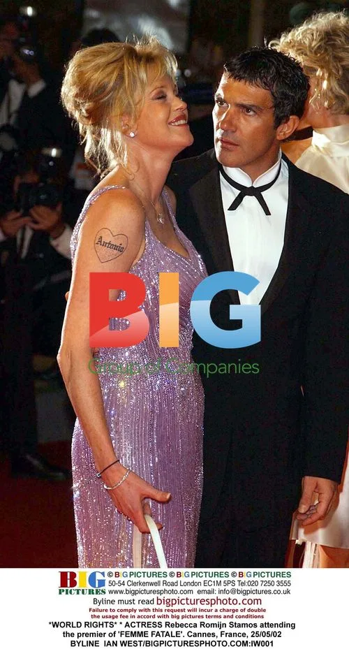 Antonio Banderas and Melanie Griffith at 'Femme Fatale' premiere