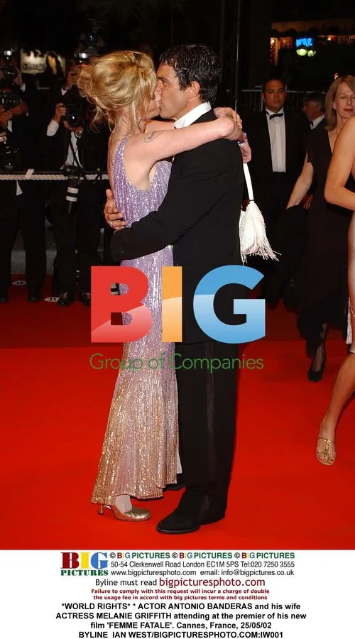 Antonio Banderas and Melanie Griffith at 'Femme Fatale' premiere