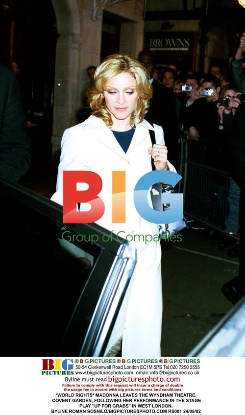 Madonna leaves Wyndham Theatre after "Up For Grabs"