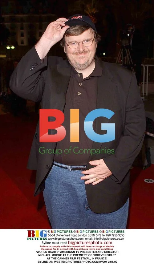 Michael Moore at Cannes for "Irreversible" Premiere