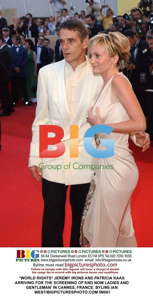 Jeremy Irons and Patricia Kaas at Cannes