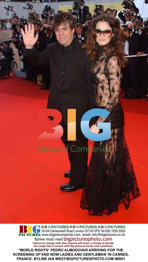 PEDRO ALMODOVAR arrives for Cannes screening