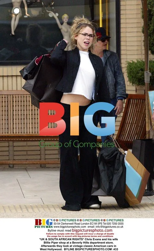 Chris Evans and Billie Piper shopping in Beverly Hills