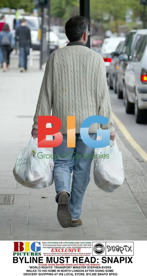Transport Minister Stephen Byers Grocery Shopping