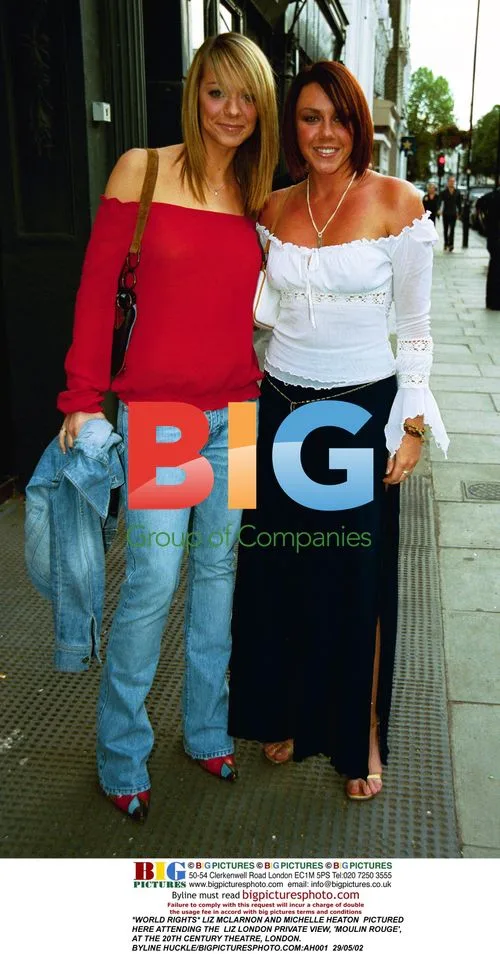 Liz McLarnon and Michelle Heaton at Liz London Exhibition