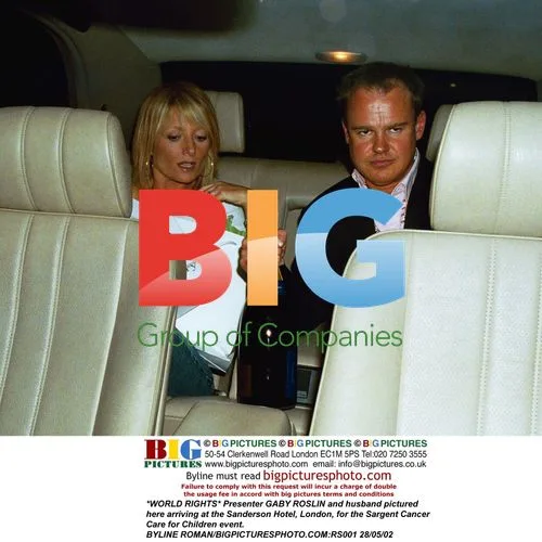 Gaby Roslin and husband at Sargent Cancer Care event