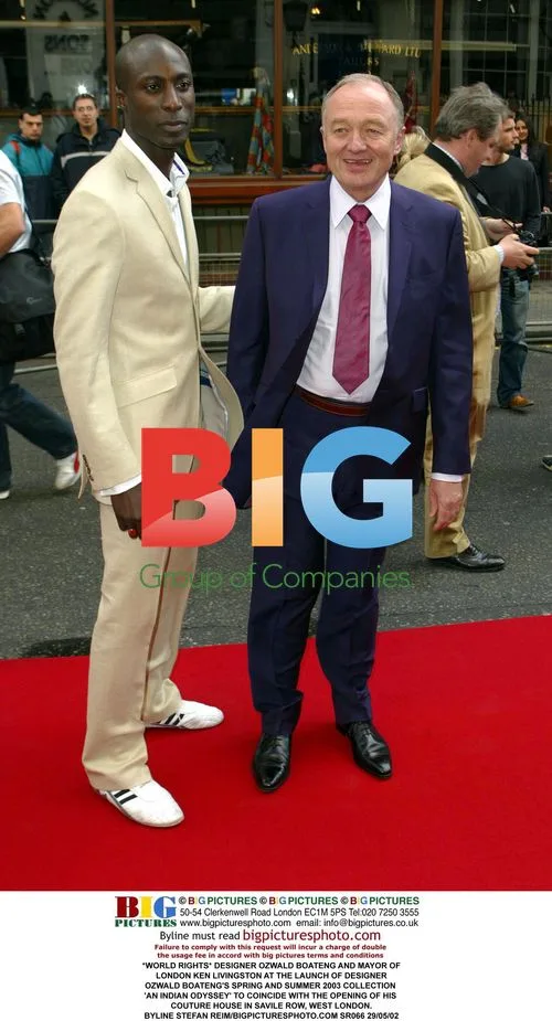 Boateng and Livingston at Boateng's Collection Launch