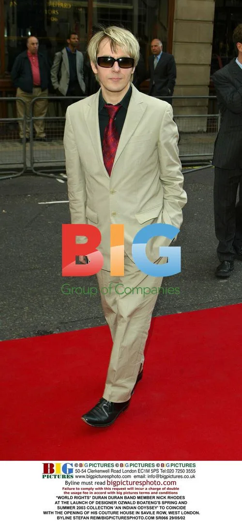 Nick Rhodes at Ozwald Boateng's SS 2003 Launch