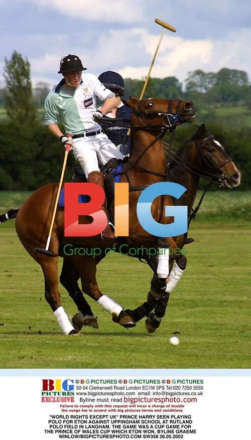 Prince Harry Plays Polo for Eton