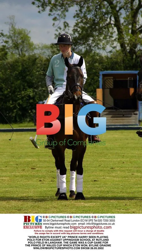 Prince Harry Plays Polo for Eton