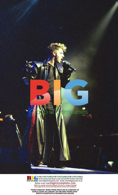 Mark from Westlife Performing in London