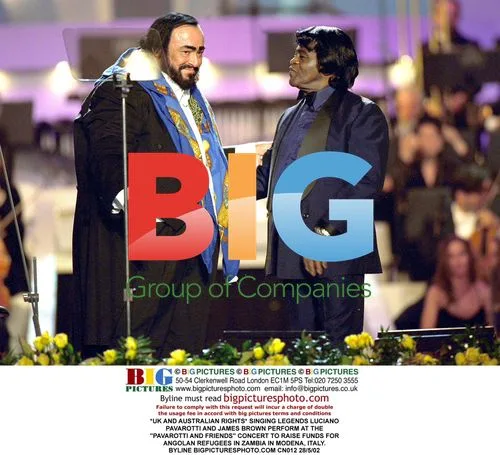 Pavarotti and James Brown Perform