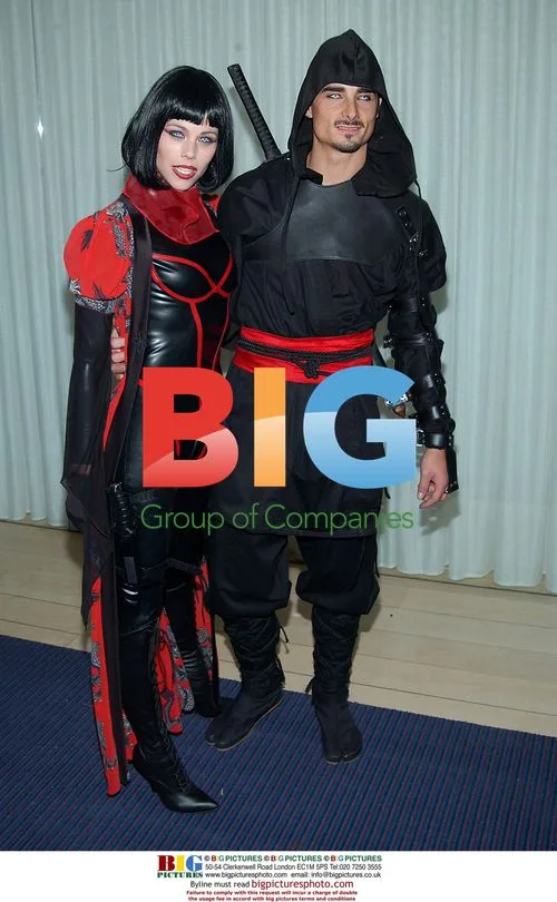 Kevin Richardson and wife at 70s Halloween party