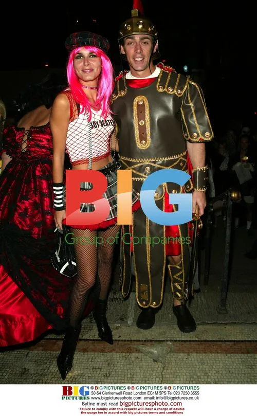 Angie Harmon and Jason Sehorn at Heidi Klum's Halloween party