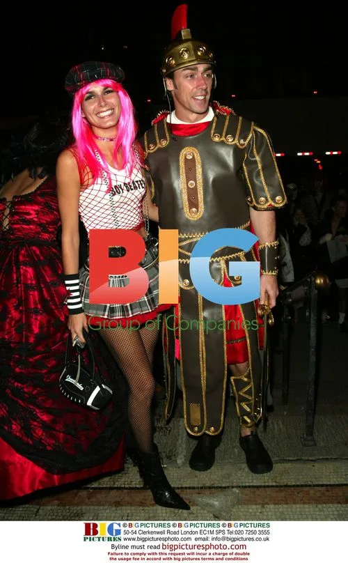 Angie Harmon and Jason Sehorn at Heidi Klum's Halloween Bash