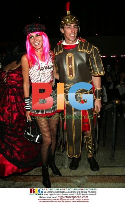 Angie Harmon and Jason Sehorn at Heidi Klum's Halloween Party