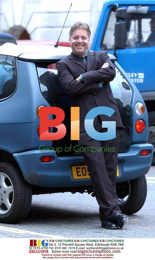 RADIO 1 DJ MARK GOODIER WITH ELECTRIC CAR