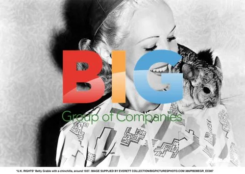 Betty Grable with Chinchilla, 1937