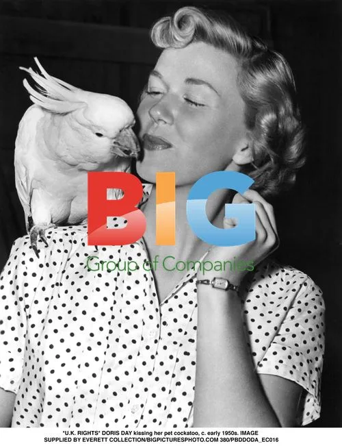 Doris Day and Pet Cockatoo