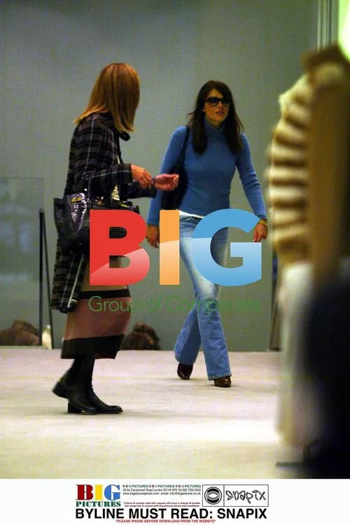 Liz Hurley Shopping in London