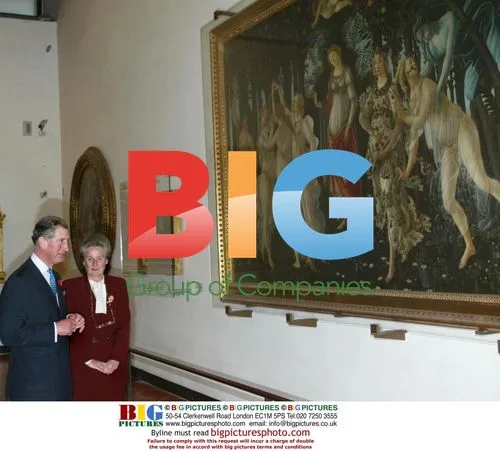 Prince Charles at Uffizi Museum in Florence