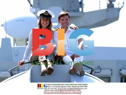 Actress Claire Sweeney visits British warship