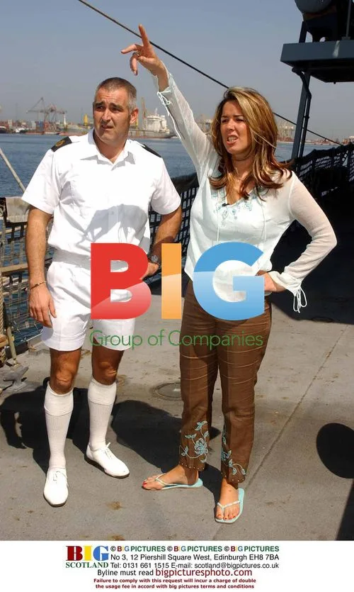 Actress Claire Sweeney visits British warship
