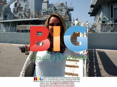 Actress Claire Sweeney Visits HMS Argyle