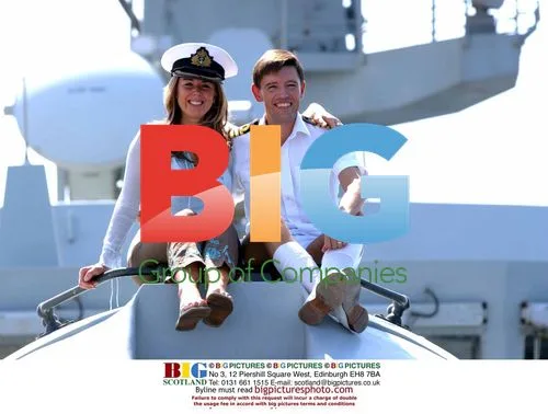 Actress Claire Sweeney visits British warship HMS Argyll