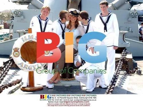Actress Claire Sweeney Visits British Warship