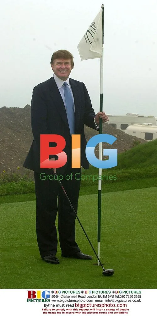 Donald Trump Visits Ocean Trails Golf Course