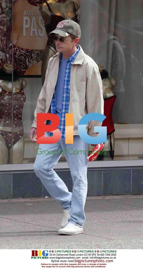 Michael J. Fox with family in Toronto
