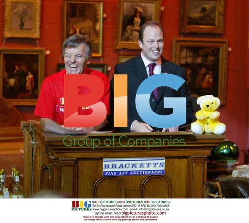 Tony Blackburn and James Braxton at Children in Need Bargain Hunt