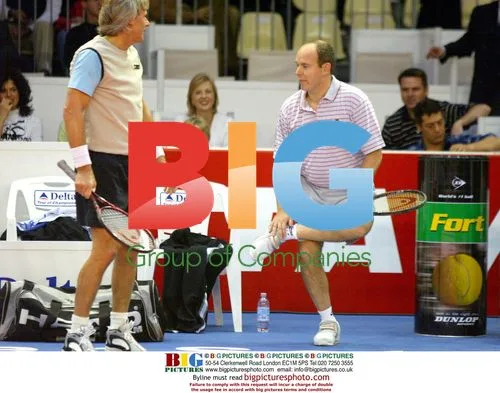 Bjrn Borg and Prince Albert at Tennis
