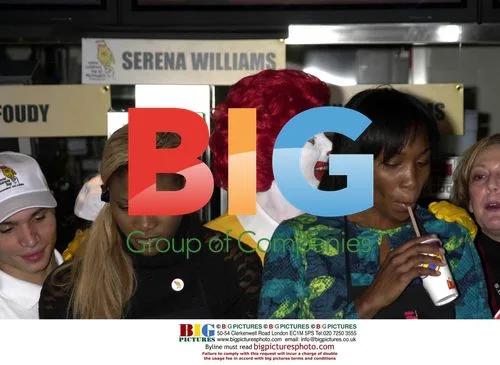 Serena and Venus Williams at McDonald's
