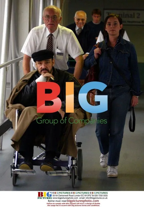 John Rhys-Davies in Wheelchair After Zagreb Trip