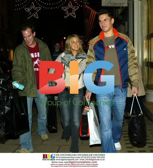 Rachel Stevens with Jeremy Edwards and Ben Hull