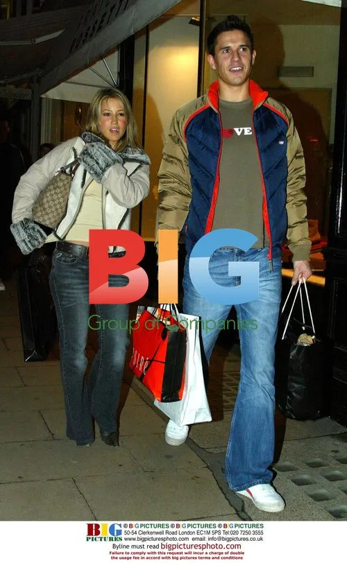 S Club 7's Rachel Stevens with Jeremy Edwards and Ben Hull