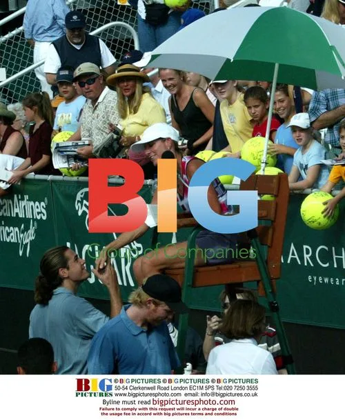 Tommy Haas kisses chair umpire's hand