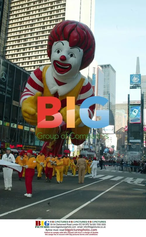 Ronald Mcdonald at Macy's Thanksgiving Parade 2002