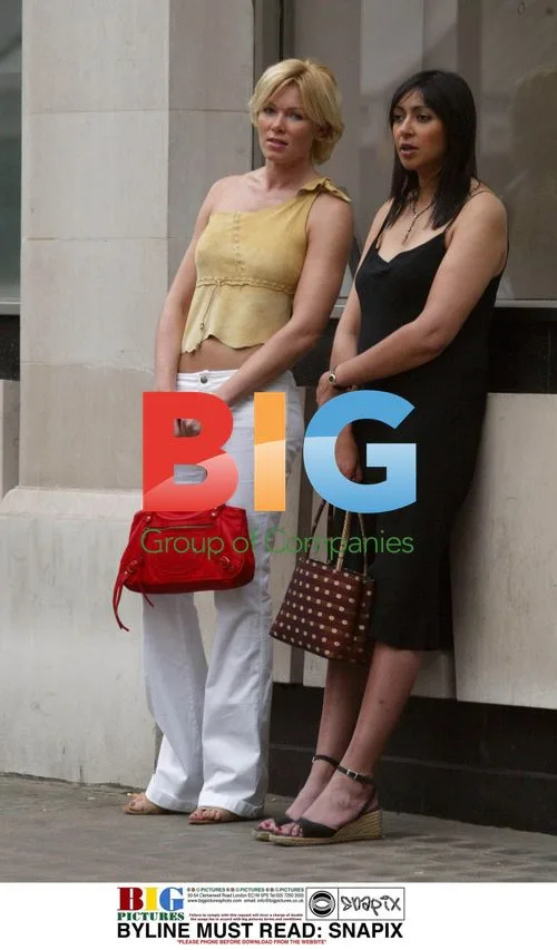 Nell McAndrew Spotted with Friends in London