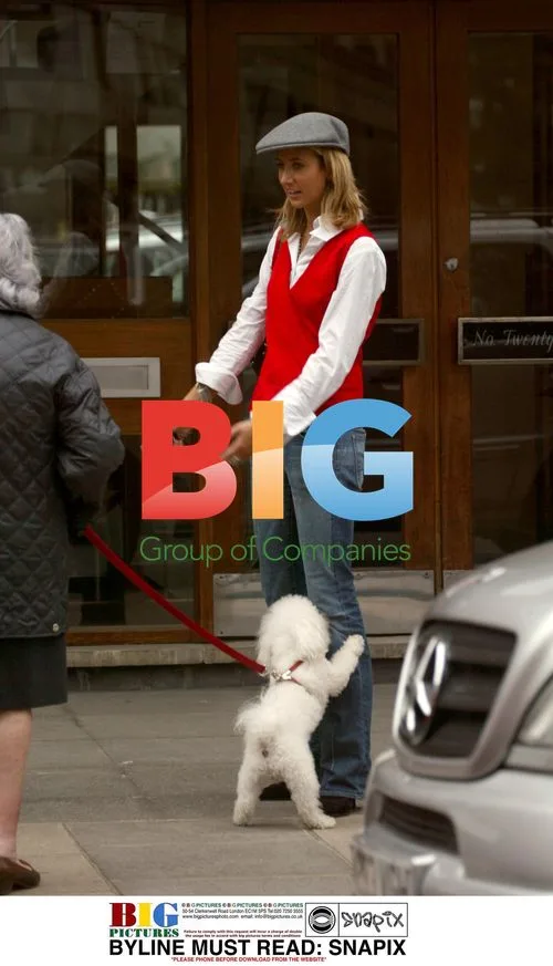 Lady Victoria Hervey and Pet Dog in North London