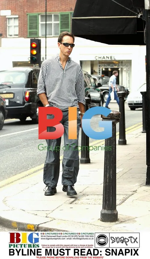 Richard E. Grant out in Knightsbridge, London