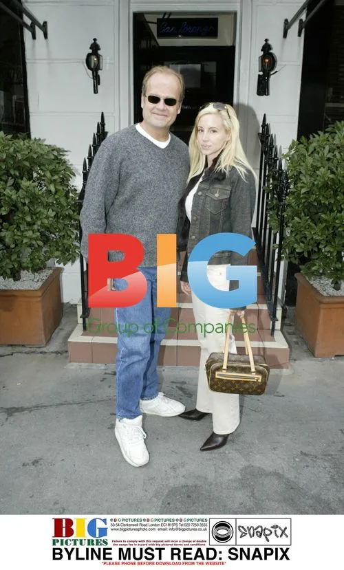 Kesley Grammer & Wife Leaving London Restaurant