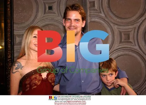 Scott Bairstow and son at 'Tuck Everlasting' premiere
