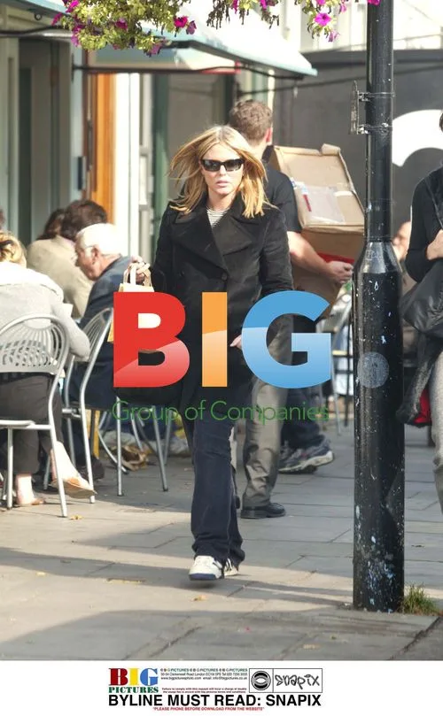 PATSY KENSIT shopping in west London